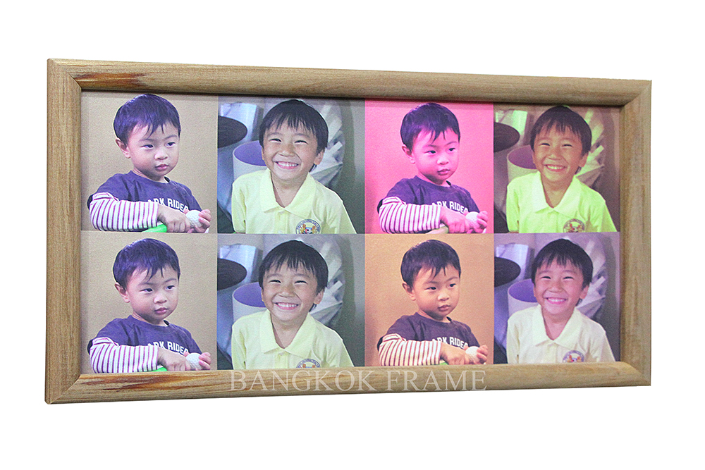 กรอบรูปไม้จริงภาพถ่ายหน้าเด็ก